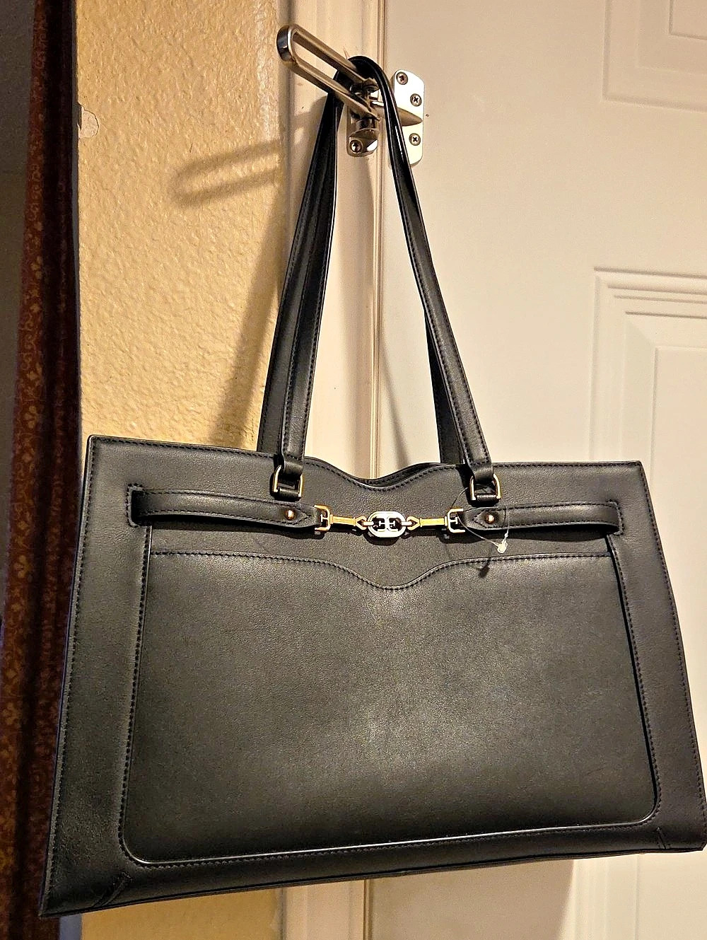 Sam Edelman Loraine Black Tote Bag.